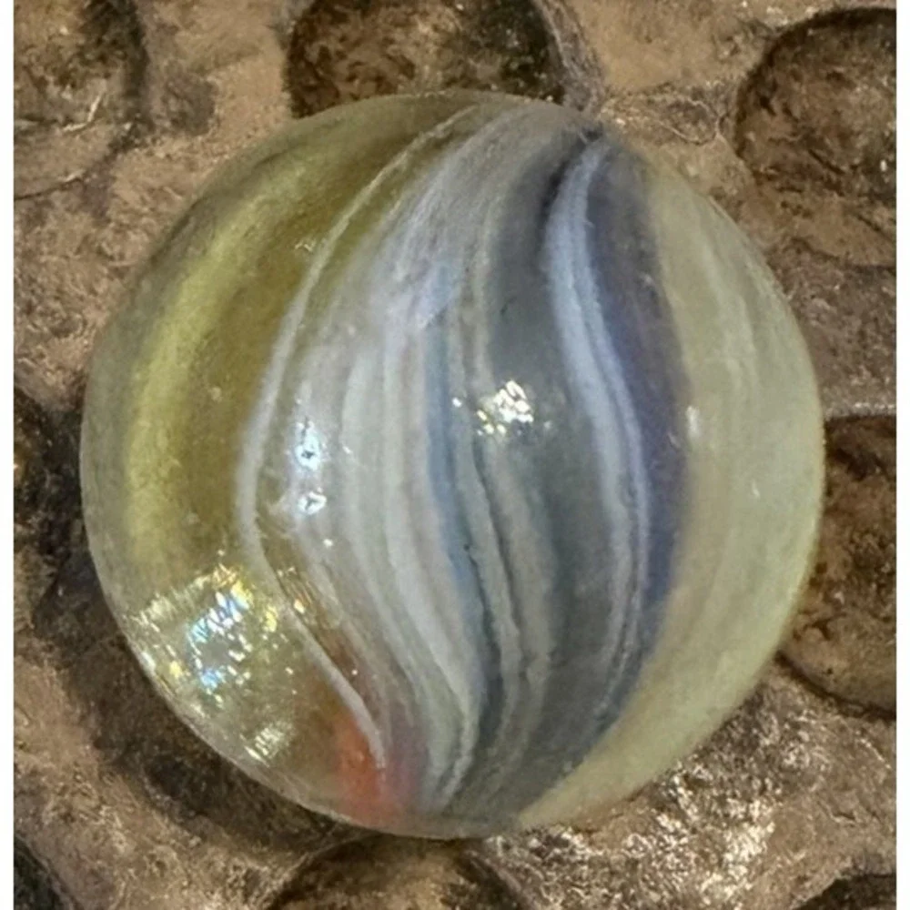 Antique German Handmade Swirl Marble 27mm(1.07